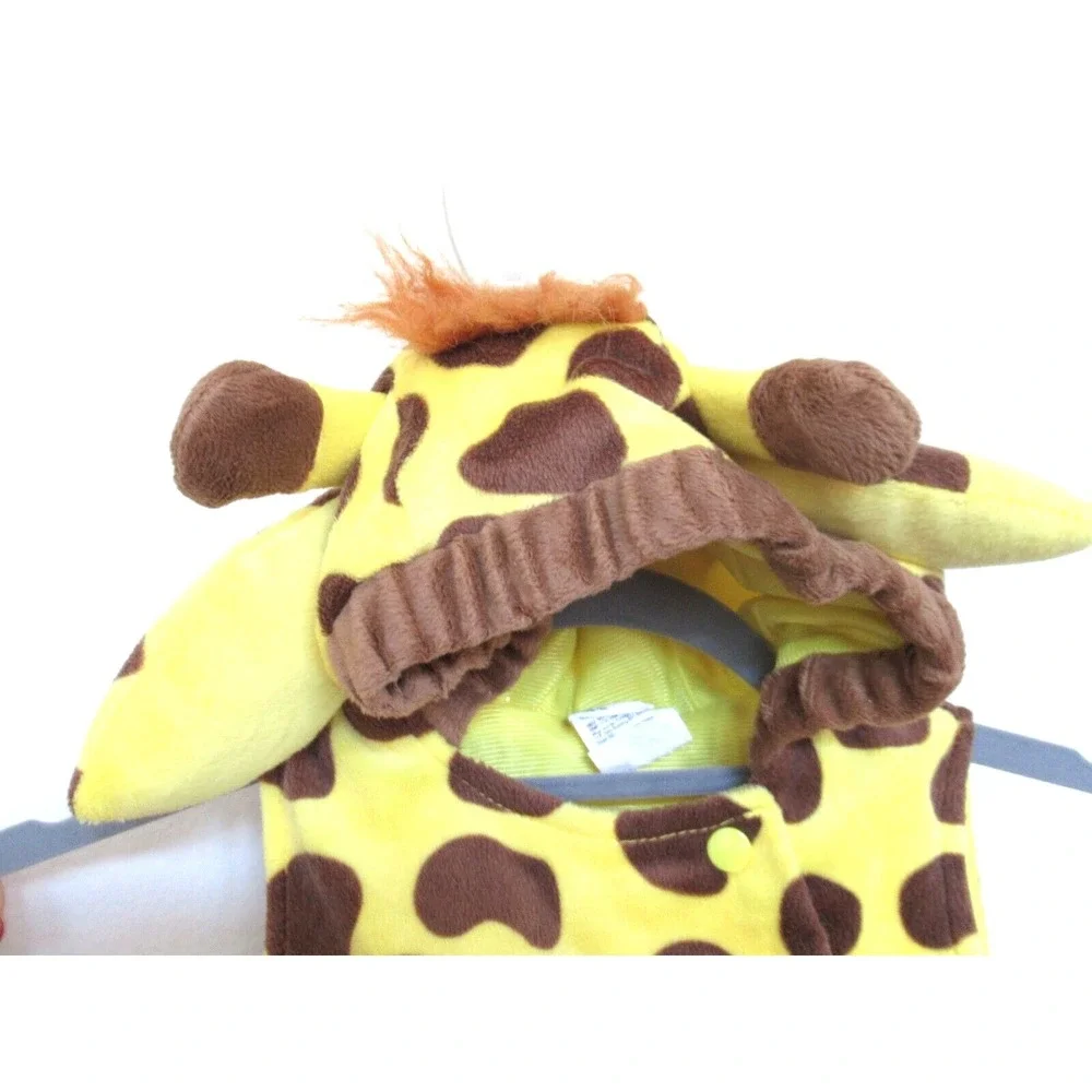 Target Brand Infant 0-6M Stuffed Plush Pullover Yellow & Brown Giraffe Costume - Picture 4 of 4